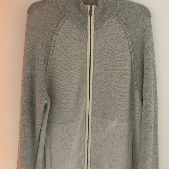 James Perse 100% Cashmere Zip Up Sweater - Picture 3 of 10